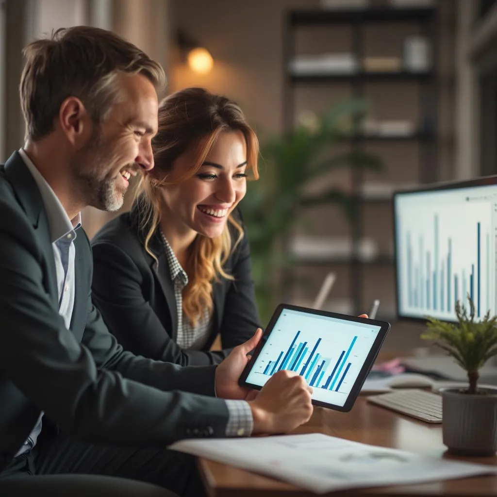Consultor de OptiGastos trabajando con un cliente